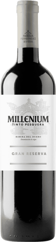 92,95 € Бесплатная доставка | Красное вино Pesquera Millenium Гранд Резерв D.O. Ribera del Duero Кастилия-Леон Испания Tempranillo бутылка 75 cl