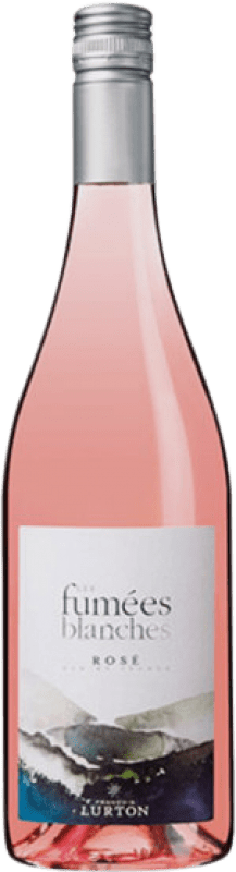 8,95 € Kostenloser Versand | Rosé-Wein François Lurton Blanches Rosé I.G.P. Vin de Pays Côtes de Gascogne Frankreich Cabernet Sauvignon Flasche 75 cl