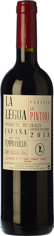 14,95 € Free Shipping | Red wine La Legua Parcela La Pintora Aged D.O. Cigales Castilla y León Spain Tempranillo Bottle 75 cl