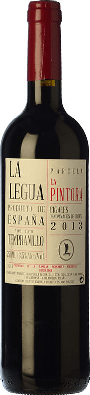 14,95 € Spedizione Gratuita | Vino Rosso La Legua La Pintora Parcela Única — Vigneto Unico Crianza — Invecchiato in Botte D.O. Cigales Castilla y León Spagna Tempranillo 75 cl
