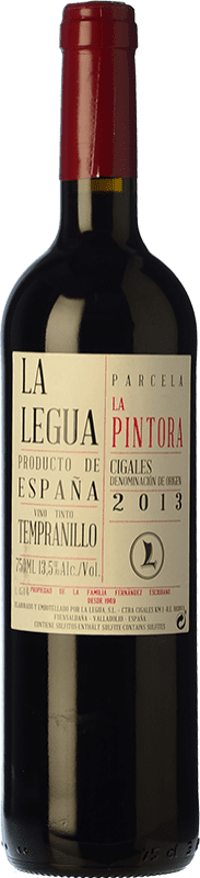 18,95 € Envío gratis | Vino tinto La Legua Parcela La Pintora Crianza D.O. Cigales Castilla y León España Tempranillo Botella 75 cl