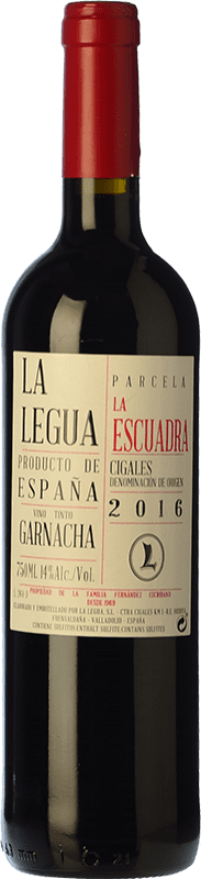9,95 € Spedizione Gratuita | Vino Rosso La Legua La Escuadra Parcela Única — Vigneto Unico Crianza — Invecchiato in Botte D.O. Cigales Castilla y León Spagna Garnacha — Grenache 75 cl