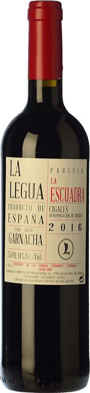 9,95 € Spedizione Gratuita | Vino rosso La Legua Parcela La Escuadra Crianza D.O. Cigales Castilla y León Spagna Grenache Bottiglia 75 cl