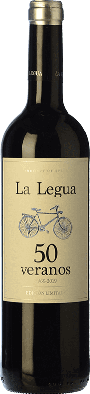 26,95 € Envoi gratuit | Vin rouge La Legua 50 Veranos Crianza D.O. Cigales Castille et Leon Espagne Tempranillo Bouteille 75 cl