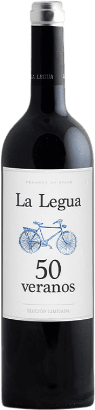 21,95 € Envio grátis | Vinho Tinto La Legua 50 Veranos Crianza D.O. Cigales Castela e Leão Espanha Tempranillo 75 cl