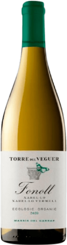 15,95 € Envío gratis | Vino blanco Torre del Veguer Fonoll D.O. Penedès Cataluña España Xarel·lo Botella 75 cl