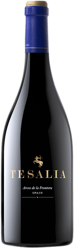 43,95 € Free Shipping | Red Wine Tesalia Crianza — Aged I.G.P. Vino de la Tierra de Cádiz Andalusia Spain Syrah — Shiraz, Cabernet Sauvignon, Petit Verdot, Tintilla de Rota Bottle 75 cl