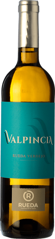 12,95 € Envío gratis | Vino Blanco Valpincia D.O. Rueda Castilla y León España Verdejo 75 cl