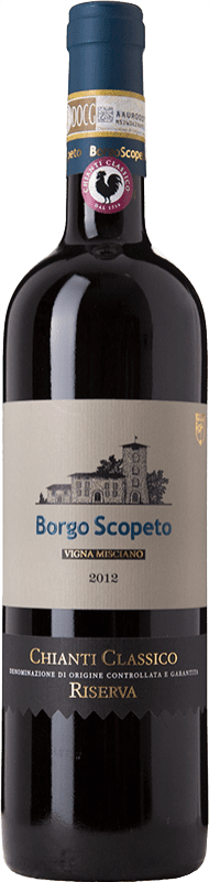 27,95 € 免费送货 | 红葡萄酒 Borgo Scopeto Vigna Misciano 经典 珍藏 D.O.C.G. Chianti 托斯卡纳 意大利 Sangiovese — 桑娇维塞 75 cl