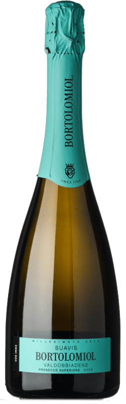 17,95 € Envio grátis | Espumante Branco Bortolomiol Suavis Semiseco — Meio Seco D.O.C.G. Prosecco di Conegliano-Valdobbiadene Vêneto Itália Glera Garrafa 75 cl