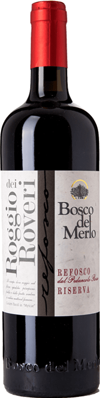 21,95 € Spedizione Gratuita | Vino Rosso Bosco del Merlo Roggio Roveri Riserva D.O.C. Lison Pramaggiore Friuli-Venezia Giulia Italia Riflesso dal Peduncolo Rosso Eco Biologico Bottiglia 75 cl