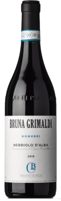 17,95 € Spedizione Gratuita | Vino Rosso Bruna Grimaldi Bonurei D.O.C. Nebbiolo d'Alba Piemonte Italia Nebbiolo 75 cl
