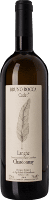 22,95 € Бесплатная доставка | Белое вино Bruno Rocca Cadet D.O.C. Langhe Пьемонте Италия Chardonnay бутылка 75 cl
