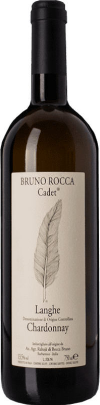 19,95 € Free Shipping | White wine Bruno Rocca Cadet D.O.C. Langhe Piemonte Italy Chardonnay Bottle 75 cl