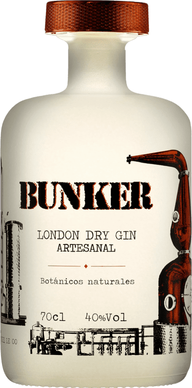 31,95 € Spedizione Gratuita | Genever Gin Bunker Artesanal — Artigianale Spagna 70 cl