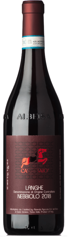 11,95 € Free Shipping | Red wine Cà del Baio D.O.C. Langhe Piemonte Italy Nebbiolo Bottle 75 cl
