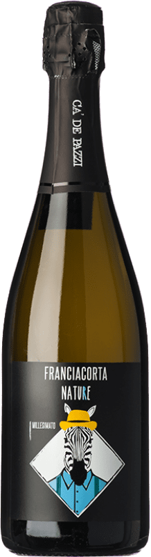 43,95 € Envoi gratuit | Vin Mousseux Blanc Cà de Pazzi Brut Nature D.O.C.G. Franciacorta Lombardia Italie Chardonnay, Pinot Blanc Bouteille 75 cl