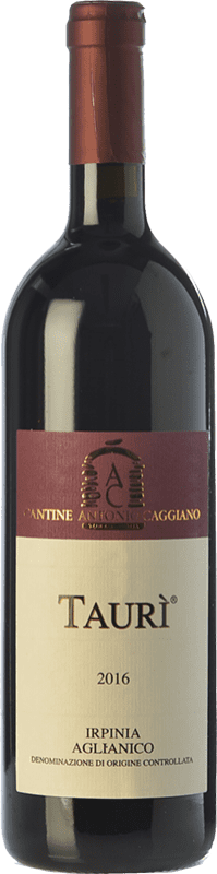 22,95 € Бесплатная доставка | Красное вино Caggiano Taurì D.O.C. Irpinia Кампанья Италия Aglianico бутылка 75 cl