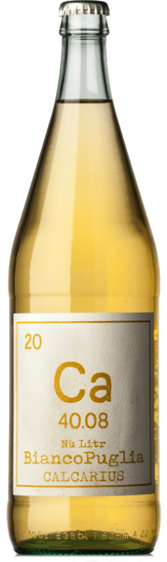18,95 € Spedizione Gratuita | Vino Bianco Calcarius Nù Litr I.G.T. Puglia Puglia Italia Bombino Eco — Biologico 1 L