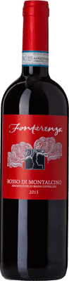 33,95 € Spedizione Gratuita | Vino rosso Campi di Fonterenza D.O.C. Rosso di Montalcino Toscana Italia Sangiovese Bottiglia 75 cl