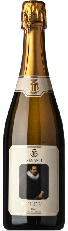 22,95 € Free Shipping | White sparkling Benanti Metodo Classico Noblesse Brut D.O.C. Sicilia Sicily Italy Carricante, Bacca White Bottle 75 cl