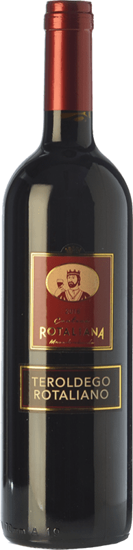 10,95 € Бесплатная доставка | Красное вино Rotaliana D.O.C. Teroldego Rotaliano Трентино-Альто-Адидже Италия Teroldego бутылка 75 cl