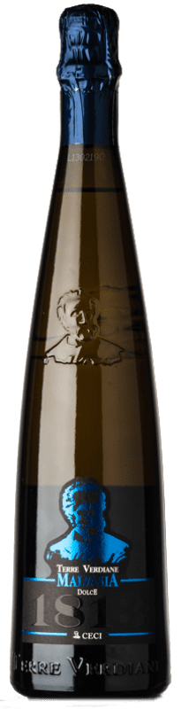 12,95 € Envio grátis | Espumante Branco Ceci Terre Verdiane 1813 Dolce Frizzante — Meio Espumante I.G.T. Emilia Romagna Emília-Romanha Itália Malvasia Garrafa 75 cl
