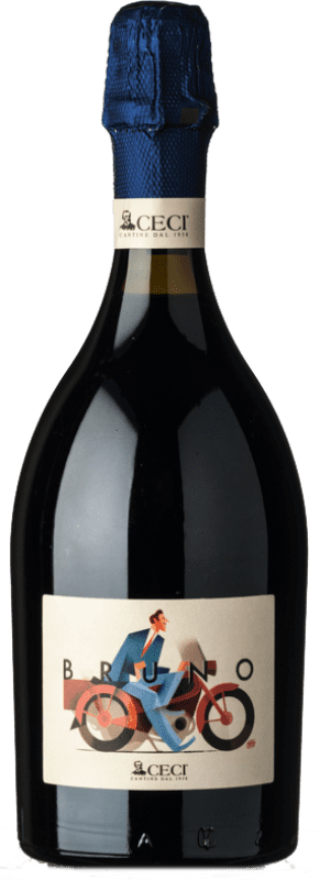 11,95 € Free Shipping | Red Sparkling Wine Ceci Bruno Brut I.G.T. Emilia Romagna Emilia-Romagna Italy Lambrusco Bottle 75 cl