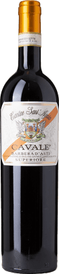 25,95 € Spedizione Gratuita | Vino rosso Sant'Agata Cavalè Superiore D.O.C. Barbera d'Asti Piemonte Italia Barbera Bottiglia 75 cl