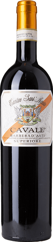 26,95 € Free Shipping | Red Wine Sant'Agata Cavalè Superior D.O.C. Barbera d'Asti Piemonte Italy Barbera 75 cl
