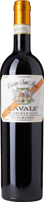 25,95 € Free Shipping | Red wine Sant'Agata Cavalè Superiore D.O.C. Barbera d'Asti Piemonte Italy Barbera Bottle 75 cl