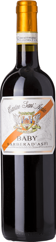 13,95 € Envio grátis | Vinho tinto Sant'Agata Baby D.O.C. Barbera d'Asti Piemonte Itália Barbera Garrafa 75 cl