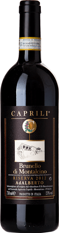 88,95 € Free Shipping | Red wine Caprili AdAlberto Reserve D.O.C.G. Brunello di Montalcino Tuscany Italy Sangiovese Bottle 75 cl