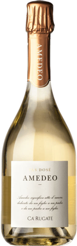 29,95 € Envoi gratuit | Vin Mousseux Blanc Cà Rugate Durello Amedeo Zéro Dosage — Brut Nature Réserve D.O.C. Monti Lessini Vénétie Italie Garganega, Durella Bouteille 75 cl