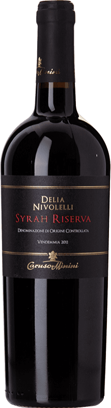 27,95 € Envio grátis | Vinho tinto Caruso e Minini Delia Nivolelli Reserva D.O.C. Sicilia Sicília Itália Syrah Garrafa 75 cl