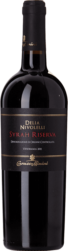 27,95 € Envío gratis | Vino tinto Caruso e Minini Delia Nivolelli Reserva D.O.C. Sicilia Sicilia Italia Syrah Botella 75 cl