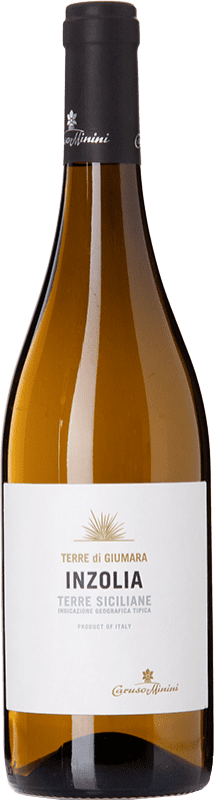 9,95 € Kostenloser Versand | Weißwein Caruso e Minini Inzolia Terre di Giumara I.G.T. Terre Siciliane Sizilien Italien Insolia Flasche 75 cl