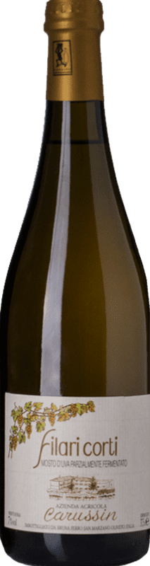 19,95 € 免费送货 | 甜酒 Carussin Filari Corti D.O.C.G. Moscato d'Asti 皮埃蒙特 意大利 Muscat White 瓶子 75 cl