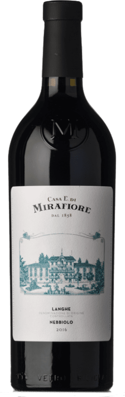 29,95 € Envío gratis | Vino Tinto Casa di Mirafiore D.O.C. Langhe Piemonte Italia Nebbiolo 75 cl