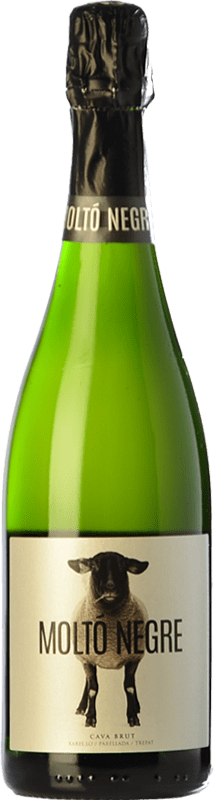 19,95 € 免费送货 | 白起泡酒 Casa Rojo Moltó Negre 香槟 D.O. Cava 西班牙 Trepat 瓶子 75 cl
