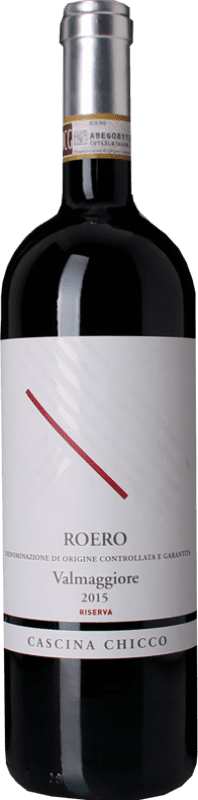 23,95 € Envio grátis | Vinho tinto Cascina Chicco Valmaggiore Reserva D.O.C.G. Roero Piemonte Itália Nebbiolo Garrafa 75 cl