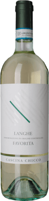 13,95 € Envio grátis | Vinho branco Cascina Chicco D.O.C. Langhe Piemonte Itália Favorita Garrafa 75 cl