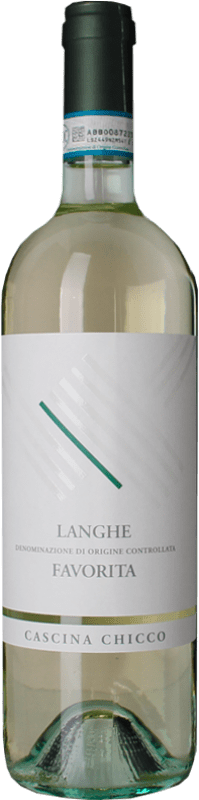 13,95 € Spedizione Gratuita | Vino Bianco Cascina Chicco D.O.C. Langhe Piemonte Italia Favorita 75 cl