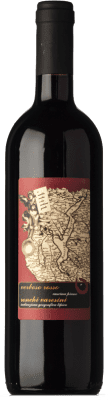 11,95 € Бесплатная доставка | Красное вино Piano Rosso Verboso I.G.T. Ronchi Varesini Ломбардии Италия Merlot, Nebbiolo, Rara бутылка 75 cl