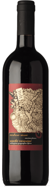 12,95 € Бесплатная доставка | Красное вино Piano Verboso I.G.T. Ronchi Varesini Ломбардии Италия Merlot — Мерло, Nebbiolo — Неббиоло, Rara — Рара Бутылка 75 cl