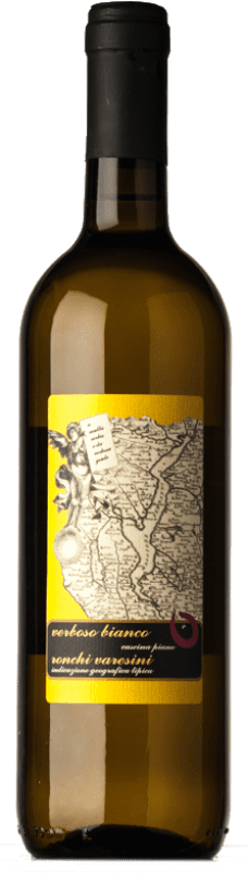 12,95 € Envio grátis | Vinho branco Piano Bianco Verboso I.G.T. Ronchi Varesini Lombardia Itália Chardonnay Garrafa 75 cl