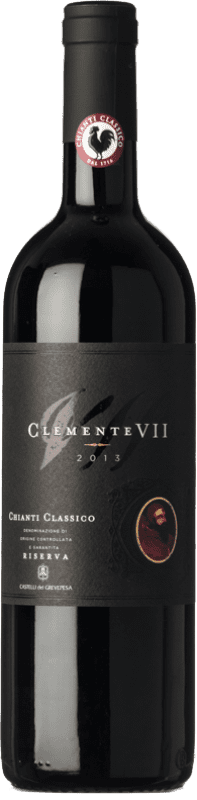 25,95 € 免费送货 | 红酒 Castelli del Grevepesa Clemente VII 预订 D.O.C.G. Chianti Classico 托斯卡纳 意大利 Sangiovese 瓶子 75 cl