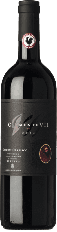 19,95 € 免费送货 | 红酒 Castelli del Grevepesa Clemente VII 预订 D.O.C.G. Chianti 托斯卡纳 意大利 Sangiovese 瓶子 75 cl