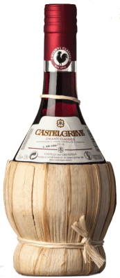 13,95 € Envio grátis | Vinho Tinto Castelli del Grevepesa Castelgreve in Fiasco Clássico D.O.C.G. Chianti Tuscany Itália Merlot, Sangiovese Garrafa Medium 50 cl
