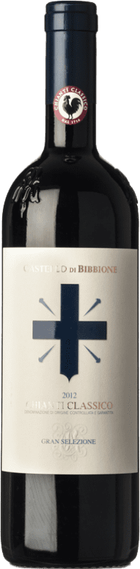 31,95 € Free Shipping | Red wine Castelli del Grevepesa Gran Selezione Bibbione D.O.C.G. Chianti Classico Tuscany Italy Merlot, Sangiovese Bottle 75 cl